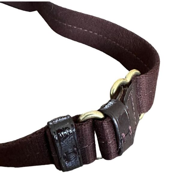 COACH Turbury Brown Monogram‎ SuttonSignature Stripe Crossbody Bag Purse - Picture 5 of 8